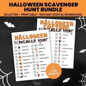 Halloween Scavenger Hunt for Kids Printable Halloween Activity Kids Halloween Party Game Printable Halloween Costume Scavenger Hunt Game