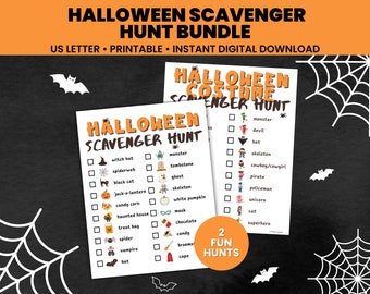 Halloween Scavenger Hunt for Kids Printable Halloween Activity Kids Halloween Party Game Printable Halloween Costume Scavenger Hunt Game