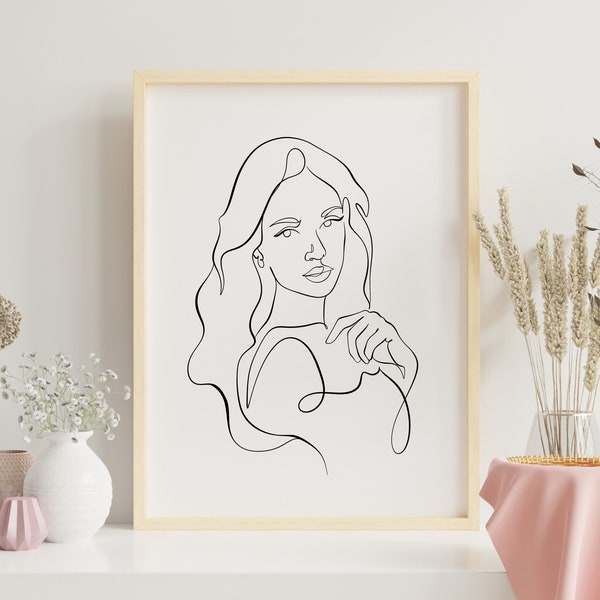 Custom One Line Drawing, Custom One Line Art 3D, Custom One Line Portrait Drawing From Photo, Personalized couple outline drawing print
