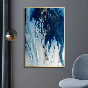 Coral Blooming Art - wydruk Blue Ocean - sztuka raf koralowych - pobieranie cyfrowe - do wydrukowania sztuka ścienna w stylu marynistycznym - sztuka na wózku barowym - sztuka życia morskiego