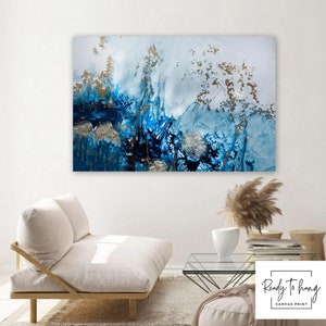 Ocean Canvas Art - Ocean Wave Art - Coastal Art - Translucent Wave Canvas Art - Beach Ocean Print - Ocean Wave Print - Ready to Hang Canvas