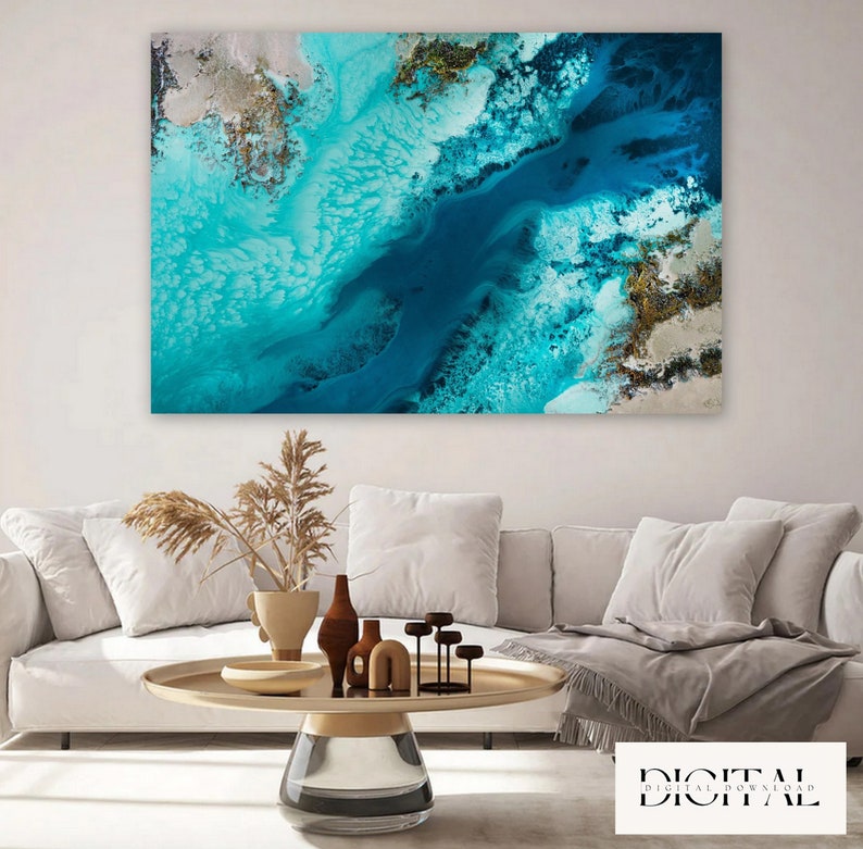 HPNIUB Strand Badezimmer Wandkunst, Moderne