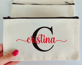 Neceser personalizado, estuche personalizado,regalo personalizado,neceser con inicial y nombre,neceser personalizado con nombre,regalo novia