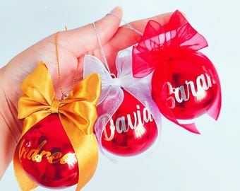Personalized Christmas balls/custom Christmas balls/Christmas balls/balls with names/Christmas ornaments/Christmas decorations
