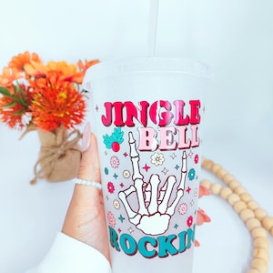 Vaso navideño personalizado, vaso 700ml para regalo de navidad, Feliz navidad vaso navideño, vaso grande de agua, navidad personalizada