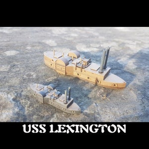 1/600 ACW USS Navy River Gunboat USS Lexington