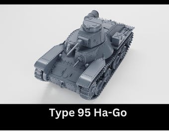 Maquette 3D Wagon Blindé Japonais Type 95 SO KI WWII - Échelles 1/56 à 1/100 - Neuf