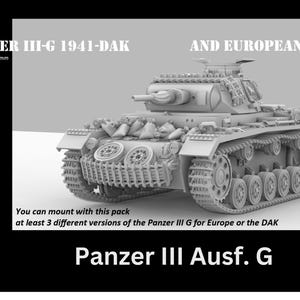 Panzer III Ausf G (Germany, WW2) - Bolt Action 1/56 (28mm) scale