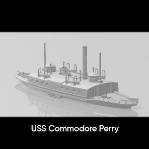 1/600 ACW Union River Gunboat USS Commodore Perry