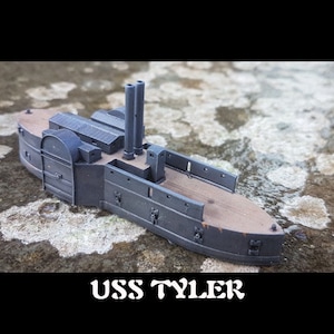 1/600 ACW Union River Gunboat USS Tyler