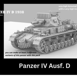 Panzer IV Ausf D (Germany, WW2) - Bolt Action 1/56 (28mm) scale