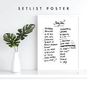 Boston | 9/15/24 | Night 1 | Setlist | Print | Custom | Personalized | Gift for Him | Gift for Her | Special Gift | Music Fan Gift