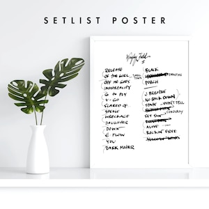 Chicago | 8/29/24 | Night 1 | Setlist | Print | Custom | Personalized | Gift for Him | Gift for Her | Special Gift | Music Fan Gift