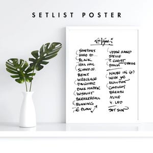 Las Vegas | 5/16/24 | Night 1 | Setlist | Print | Custom | Personalized | Gift for Him | Gift for Her | Special Gift | Music Fan Gift