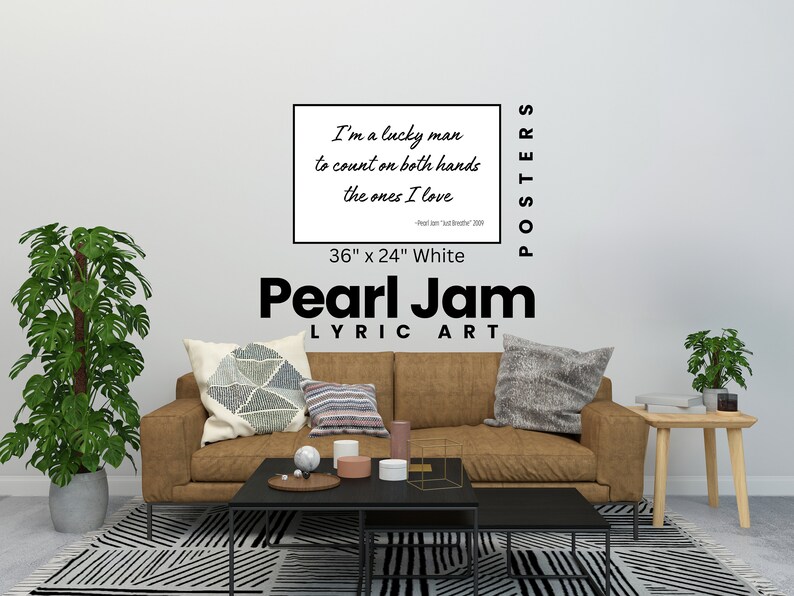 Pearl Jam Just Breathe Option B Lyric Art Poster Quotes Music Lyrics
