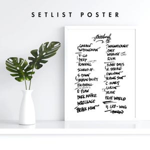 Pittsburgh | 5/18/25 | Night 2 | Setlist | Print | Custom | Personalized | Gift for Him | Gift for Her | Special Gift | Music Fan Gift