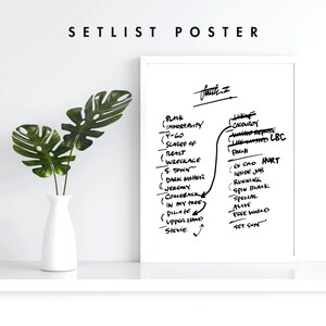 Seattle | 5/30/24 | Night 2 | Setlist | Print | Custom | Personalized | Gift for Him | Gift for Her | Special Gift | Music Fan Gift
