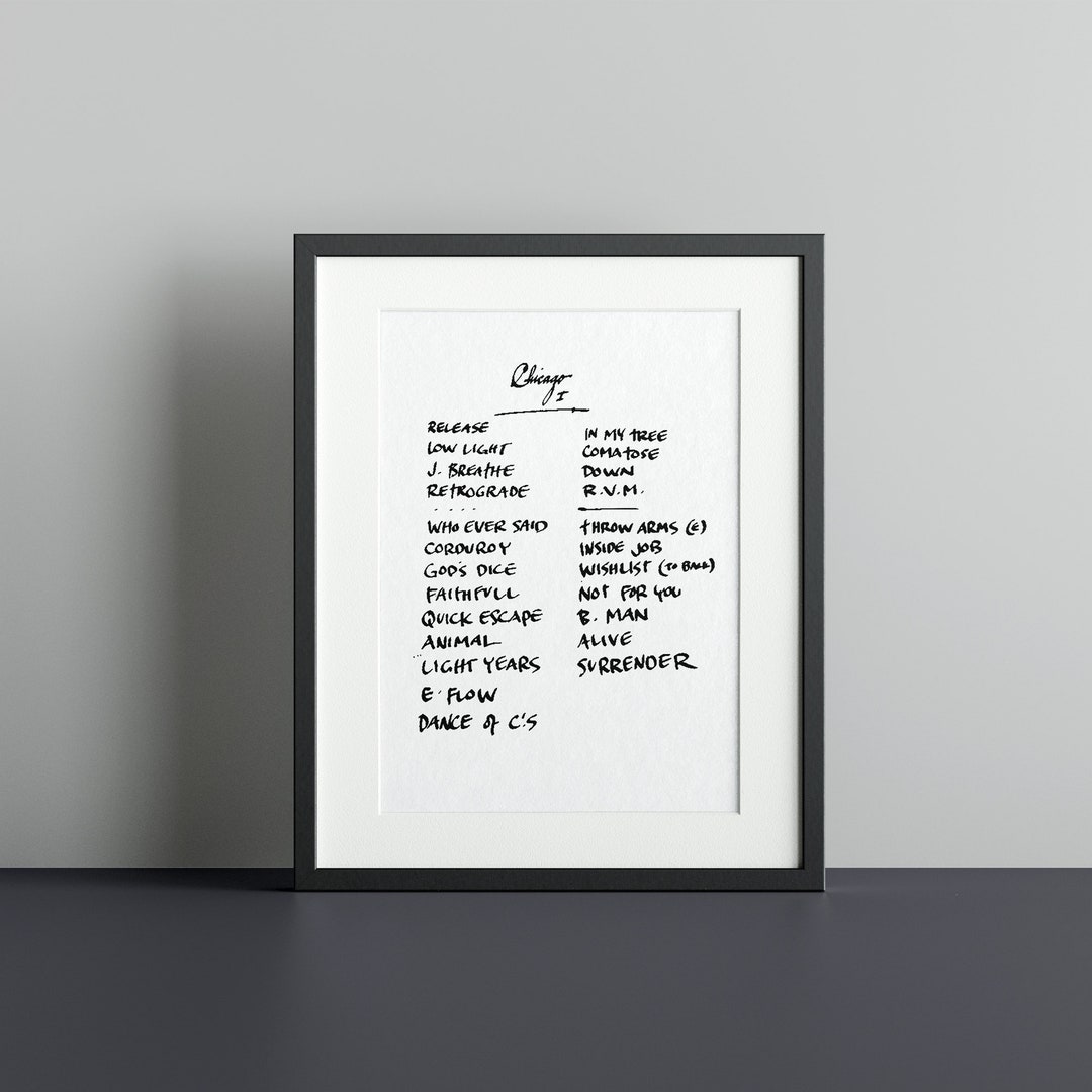 Pearl Jam Chicago, IL 9/5/23 Night One Concert Setlist Digital Download