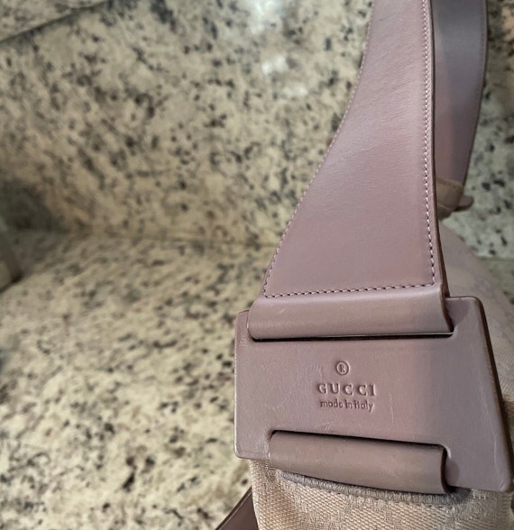 Authentic, Vintage, Lavender, Gucci shoulder bag. - image 2