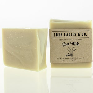 Goat Milk Bar Soap | Goat Milk Soap | Natural Organic Handmade Cold Process Soap | Palm Oil Free | Unscented