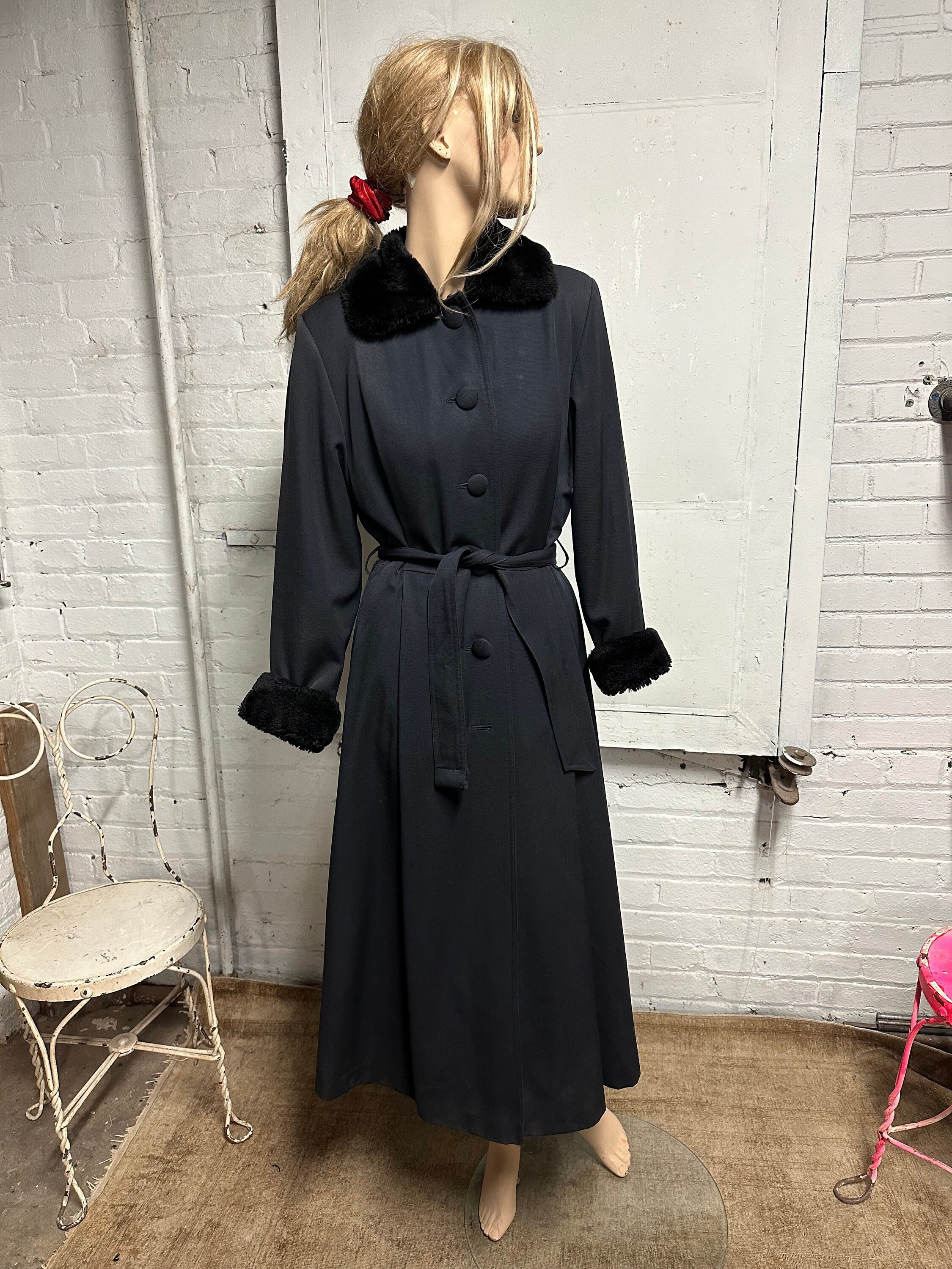 Vintage Hilary Radley Black Trench Coat