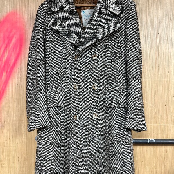 Vintage Wool Coat for Men Etsy