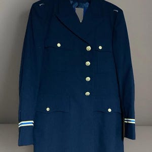 Vintage US Army Dress Blue Uniform Jacket and Pants (pant are size 38R) - Made by Davis Clothing