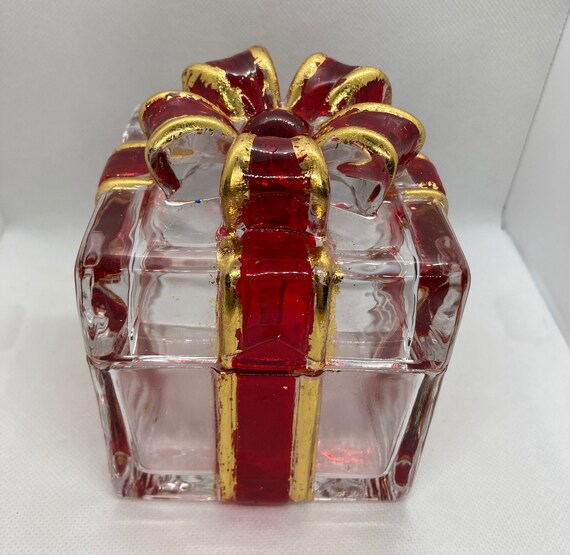 Vintage Hand-painted Glass Bow Box: A Unique and … - image 2