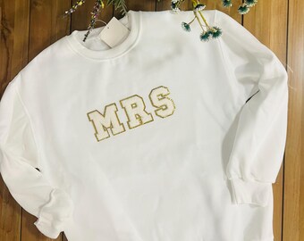 Future Mrs Embroidered Sweatshirt, Unique Engagement Gift