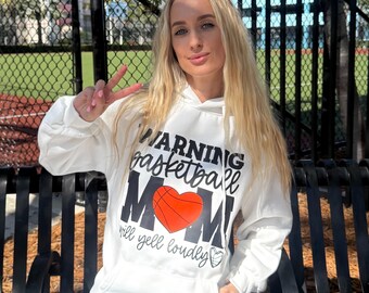 Basketball Mom Hoodie: Funny Sports Mom Graphic Sweatshirt