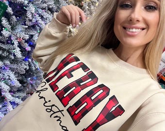 Family Christmas Sweatshirt, Santa Matching Outfit, Cozy Fleece