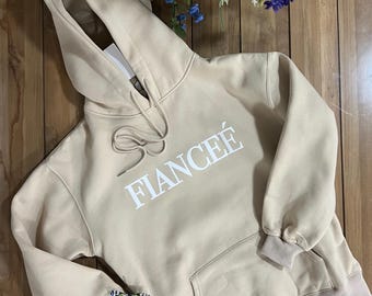 Personalized Fiancee Hoodie – Engagement Gift, Bridal Shower Idea