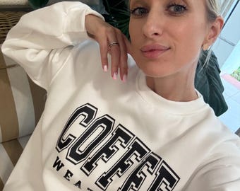 Coffee Weather Sweatshirt, Cozy Fall Winter Top