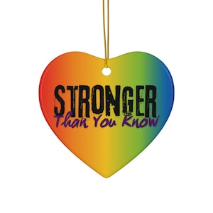 Pride Heart Ornament: LGBTQ+ Support Gift, Inspirational Keepsake