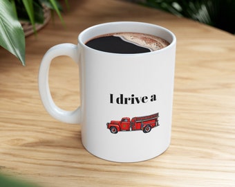 Guido un camion dei pompieri. Tazza in ceramica 11 once
