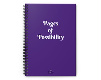 Pages de possibilités. Cahier à spirales - Ligne lignée