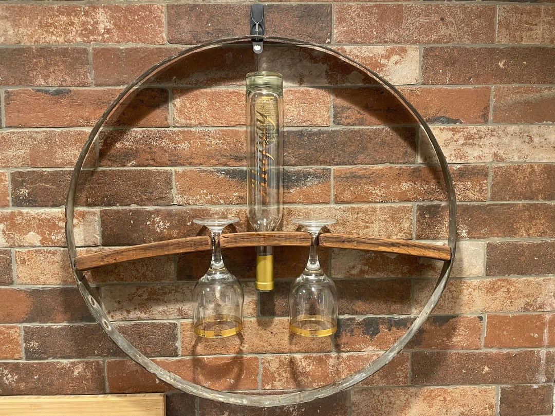 Wine Barrel Hoop Display Etsy
