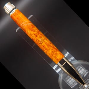 Box Elder Burl Fidget Pen Handmade Custom Pen
