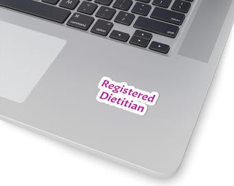 Registered Dietitian Aufkleber: glänzendes Vinyl-Ernährungsdekor