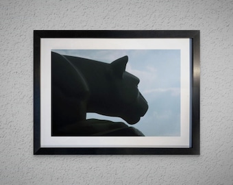 Nittany Lion Shrine Silhouette Framed Print by Tom Mairs Photography | Penn State Wall Art Photo | PSU Alumni Gift