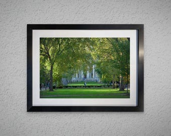 The Mall and Pattee Library by Tom Mairs Photography | Penn State Graduation Gift | PSU Campus Wall Art