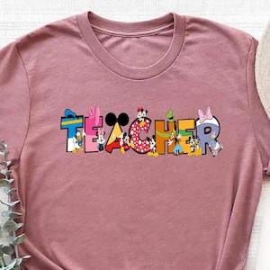 Mickey Teacher Shirt, Disney Teacher T-shirt, Mickey Minnie Shirt, Kindergarten Teacher Shirt, Disney School Tee, Preschool Teacher Apparel