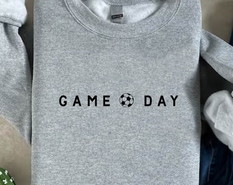 Minimalist Soccer Sweatshirt, Game Day Sweater, Soccer Mom Gift, Soccer Coach Shirt, Youth Soccer Shirt, Football Swatshirt,Football Mom Tee