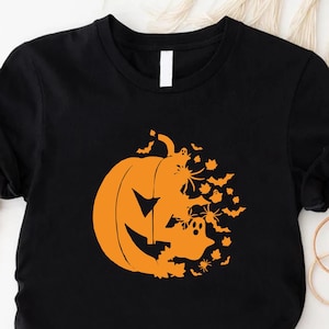 Pumpkin Tee Shirt, Jack o Lantern, Pumpkin Shirt, Thanksgiving Graphic Shirt, Fall Harvest,  Fall Shirts, Trick or Treat, Pumpkin Face Shirt