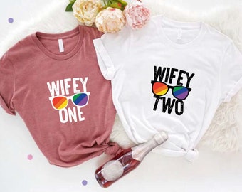 Lesbian Couples Wedding Shirt, Mrs and Mrs Tshirt, Same-Sex Marriage Tee, LGBT Pride Gift, Love Wins Tshirt, LGBT Couple Apparel, LGBTQ Gift