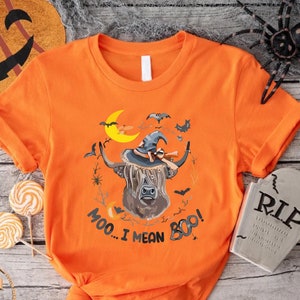 Moo I Mean Boo Tshirt, Western Halloween Shirt, Spooky Cow Shirt, Halloween Gift For Cowgirl,Country Halloween Tee,Halloween Gift For Farmer
