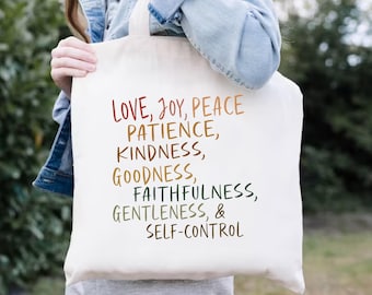 Christian Tote Bag, Inspirational Christian Gift Bag,Faith Based Church Bag,Christmas Gift For Women,Religious Sunday Bag,Christian Mom Gift