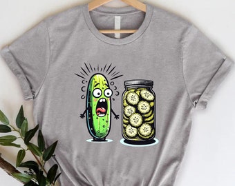 Pickle Tshirt, Pickle Canning Season Shirt, Pickle Lover Gift Shirt, Autumn Shirt, Fall Season Outfit, Vegan Gift Shirt, Gardening Shirt