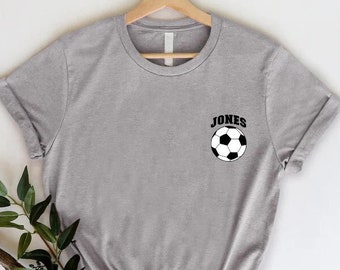 Custom Soccer Shirt, Soccer Mom Shirt, Personalized Football Tee, Gifts for Her, Womens Soccer Shirt, Birthday Mom Gift, Sport Mom T-shirt
