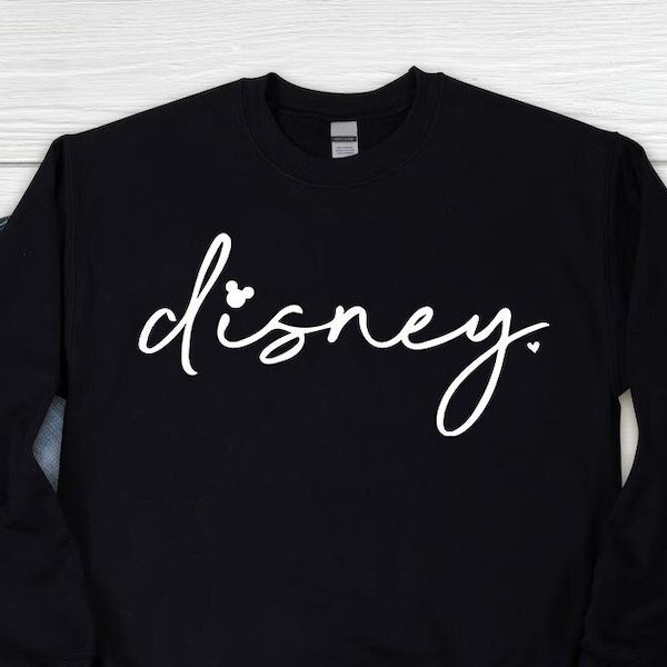 Minimalist Disney Sweatshirt, Women Disney Sweater, Disney Cruise Shirts, Vintage Disneyland Tee, Mickey Sweatshirt, Disney World Crewneck